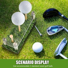 2 Pack Golf Ball Display Stand Acrylic Metal Golf Ball Holder For Home Study