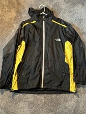 The North Face SteepTech Men’s Jacket Black /Yellow Size XL Windbreaker