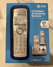 AT&T DL72250 Dual Handset Cordless Phone Bluetooth Cell Connect New Sealed