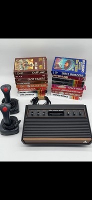 Atari VCS 2600 P light Sixer Spielekonsole PAL + Controller + 16 Spielen OVP Red