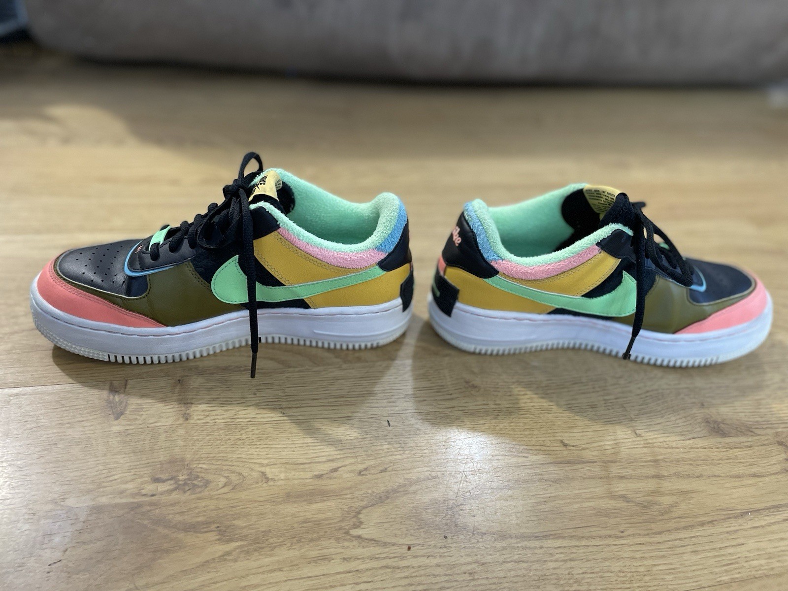 SAOLA Nike Air Force 1 Shadow SE Solar Flare Atomic Pink Sneakers taglia 8 5