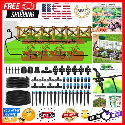Versatile 230FT Drip Irrigation System: Automatic Solution for Healthy Plants