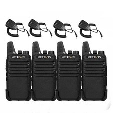 RT22 Long Range walkie talkies 4 pack Two Way Radios for Store/School/Church Mic