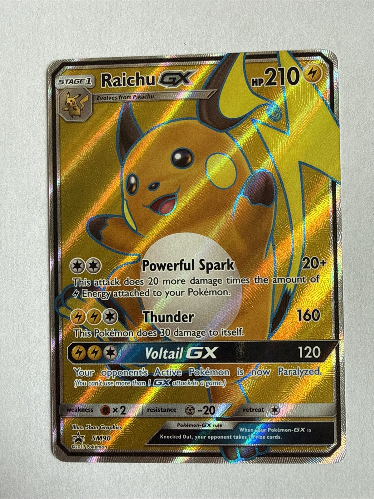 Raichu GX SM90 Sm Holo