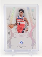 AJ JOHNSON 2024-25 FLAWLESS ROOKIE AUTOGRAPH SILVER WIZARDS RC AUTO /25 Q2323