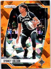 2024 Panini Prizm WNBA #73 Sydney Colson Ice Orange Prizms