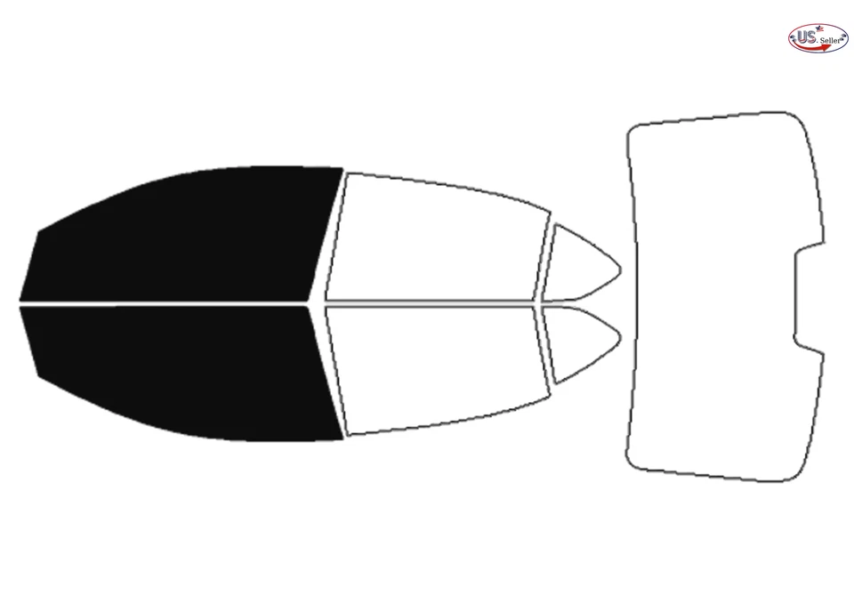 Kit de película de tinte de ventana de 2 capas precortada para sedán Mitsubishi Mirage 2017-2024 Foto 2 de 4