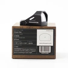 Swampfox Justice Micro 1x27 3MOA Green Dot Optics Reflex Sight RMR Footprint