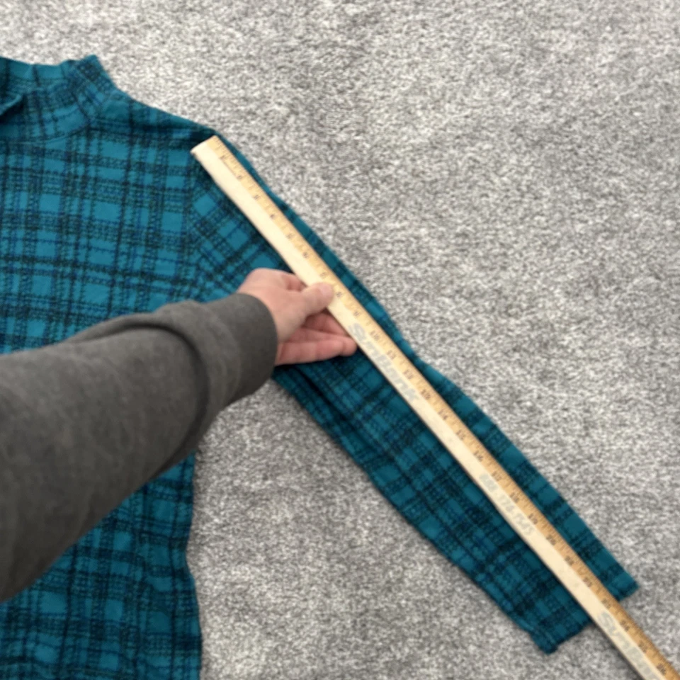 Camisa De Colección Años 90 Cuello Alto Para Mujer Mediana Grunge Preppy Cuadros Minimalista Twee Foto 4 de 4