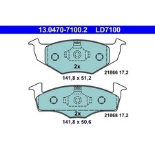 ATE CERAMIC BREMSBELÄGE BREMSEN VA für VW LUPO POLO 6N 9N SKODA FABIA SEAT
