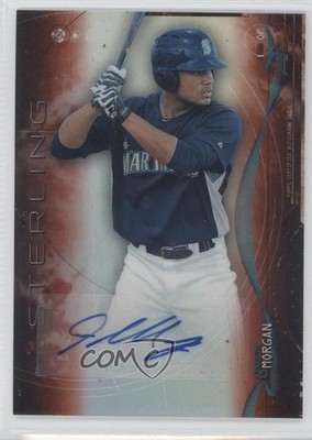 2014 Bowman Sterling Prospect Orange Refractor 29/75 Gareth Morgan Auto 1h5