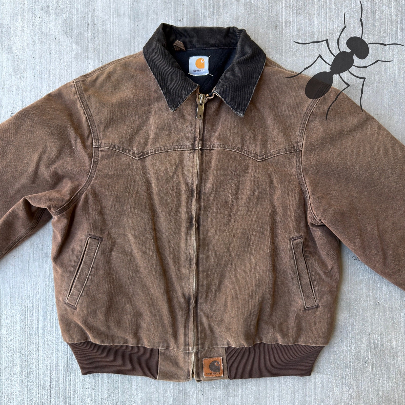 Carhartt brown Santa Fe work wear jacket thumbnail 3