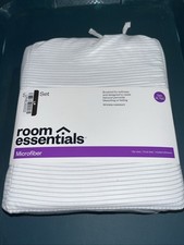 Twin/Twin XL Microfiber Sheet Set. Striped White Sleek Silver - Room Essentials