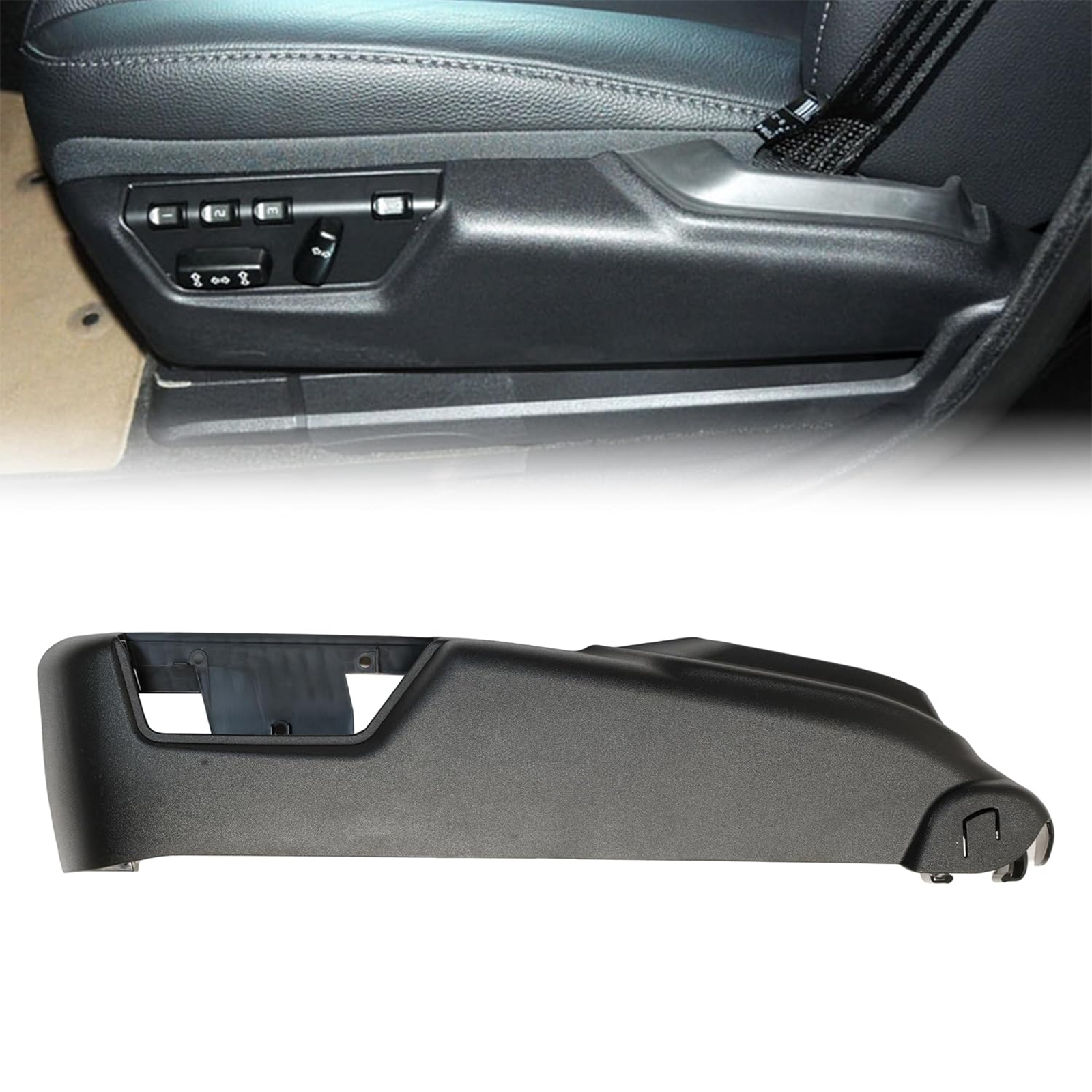 Black Driver Side Seat Trim Panel for Volvo S60 S80 V70 XC70 XC90 S60 ...