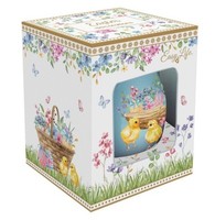 "Keramik-Dolomit Osterei \"Spring Bloom\" M2 Easy Life Ostern Eastern"