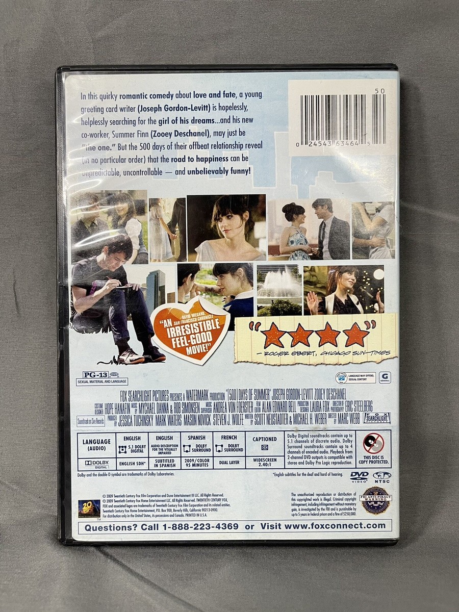 500 Days of Summer Rental Exclusive DVD | eBay