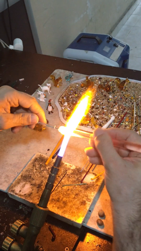 Murano Glass Handcrafted Red Millefiori Pendant & 925 Sterling Silver Necklace - Video 1 of 1