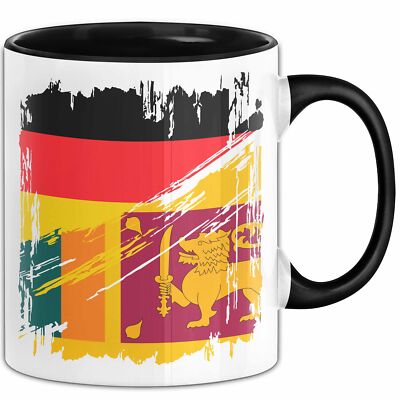 Sri Lanka Deutschland Flagge Halb Deutscher Halb Sri Lanker Fußball Germany 2024