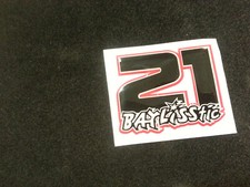 1 Adesivo Stickers RESINATO 3D TROY BAYLISS 21 Replica ducati rosso nero 