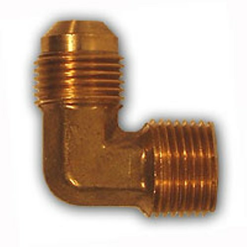 1/2 inch flare x 3/8 male MPT 90 Deg Elbow Brass Pipe Fitting NPT fuel water air
