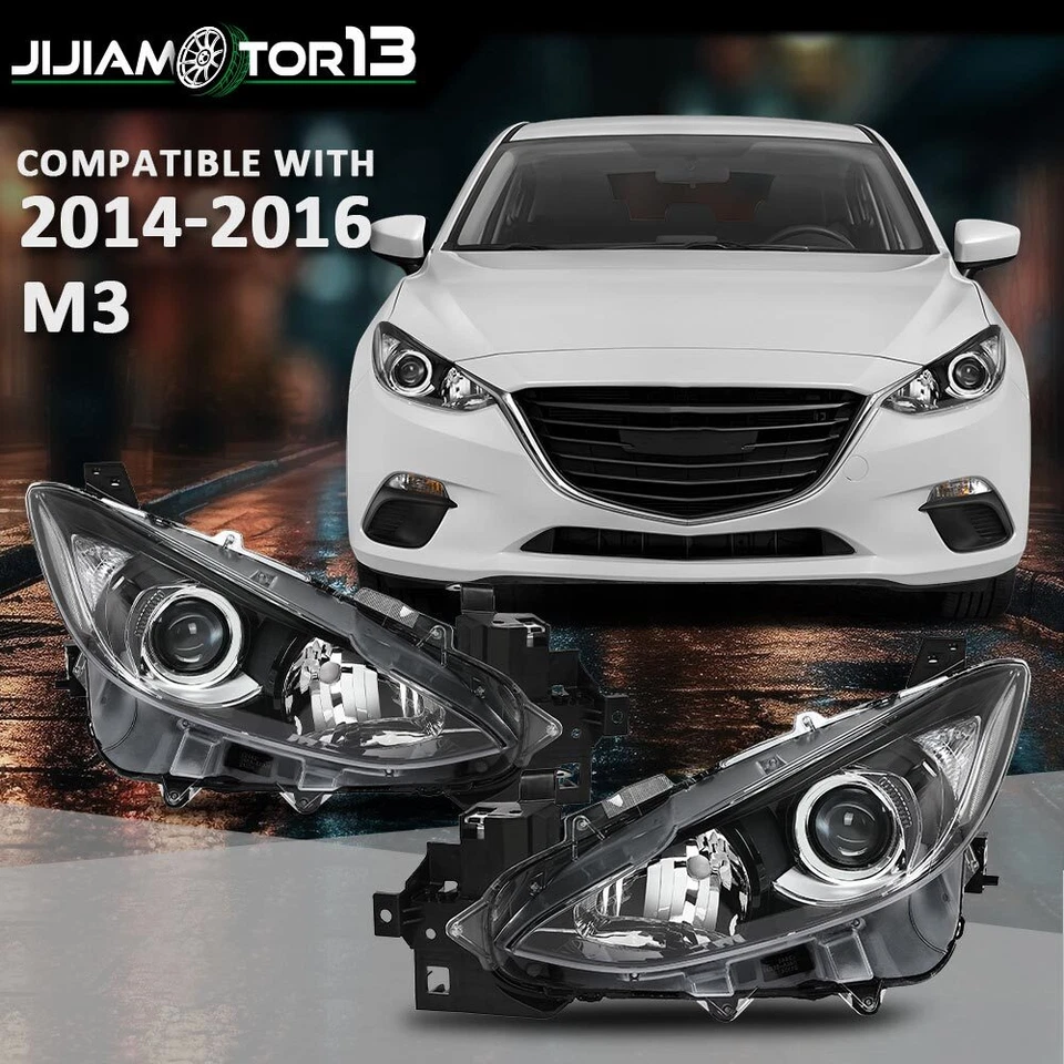 Conjunto de faros laterales para conductor y pasajero Mazda 3 2014-2016 Foto 2 de 4