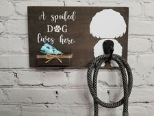 Personalized Dogs Leash and Waste Bag Holder 12" x 7.5"