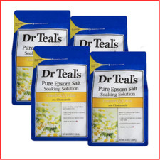 BATH SOAK Chamomile Essential Oils Home Spa Kit 3lbs 4 Pack DR. TEAL'S