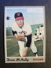 1970 Topps Baseball Dave McNally Baltimore Orioles Card #20