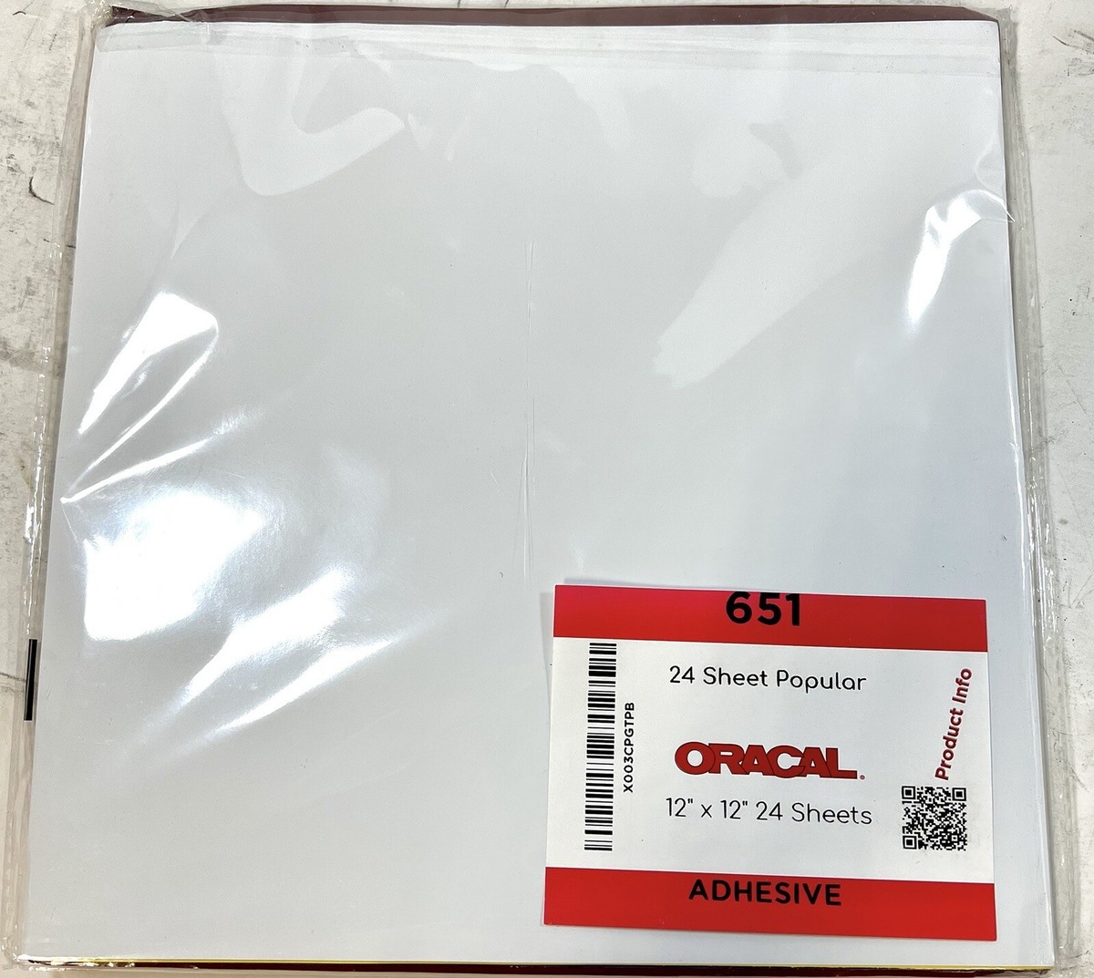 Oracle 651 Permanent Vinyl Oracal 651 Glossy Vinyl - 24 Pack Of Top ...