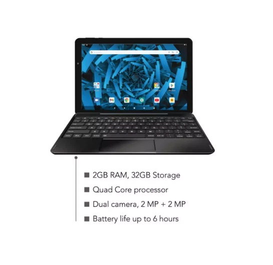 VENTURER VOYAGER 10 PRO 32GB 10.1" HD Tablet Laptop Android 11 GO WiFi Bluetooth - Image 2 of 4