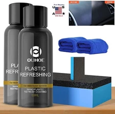 100ML Plastic Parts Refurbish Agent Car Exterior Restorer for Plastic Parts US