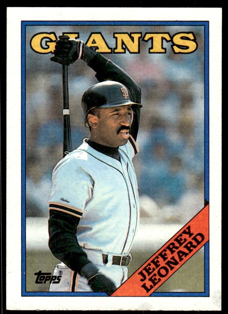 1988 Topps Jeffrey Leonard Baseball Card San Francisco Giants #570