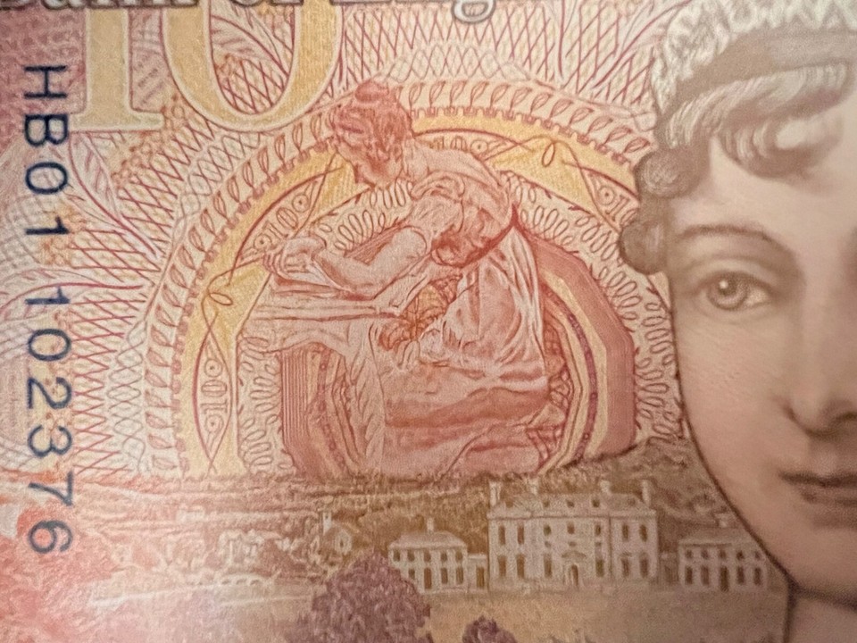 Proadic Number EXTREMELY RARE CHARLES 111 BRITISH 10 POUND BANKNOTE 'HB01' SERIAL ...