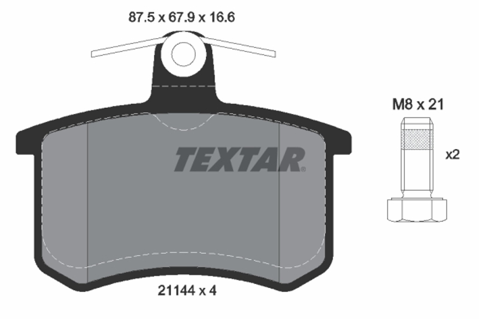 Plaquettes de frein VW T. A80/100/A4/A anti vibration contre pédale molle