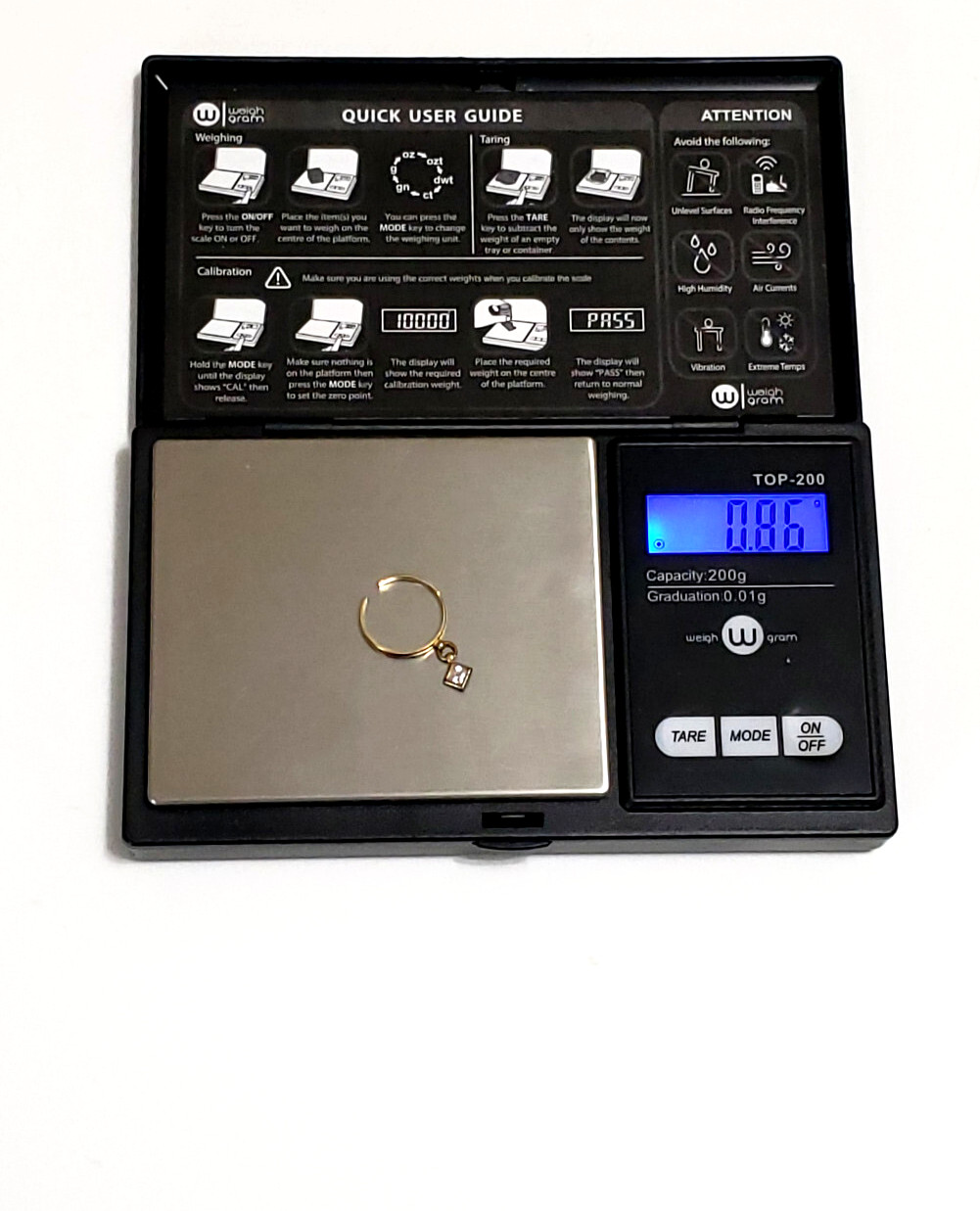 14k Solid Yellow Gold Toe Ring w/ Dangle Princess… - image 7