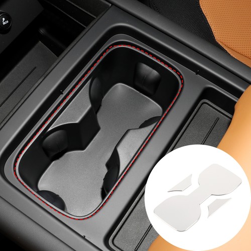 Console Cup holder Mat Cover Trim Aluminum For Land Rover Defender 2020-2023 - Picture 2 of 9