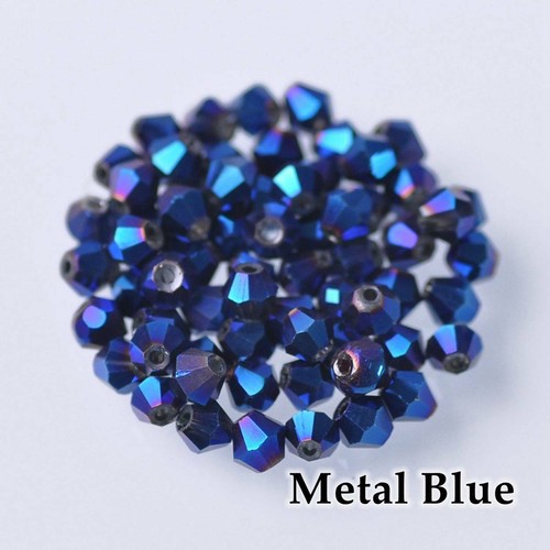 Wholesale 1000pcs 3mm Small Bicone Faceted Crystal Glass Loose Spacer Beads lot - Picture 24 of 83