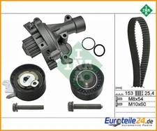 Water pump + timing belt kit INA 530047130 for Citroën C4 I