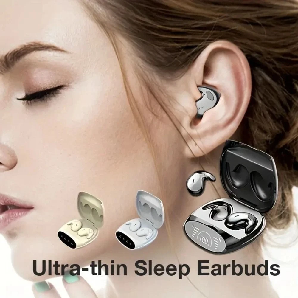 Hidden Sleep Invisible Earbuds Earphone Wireless Headsets New Mini