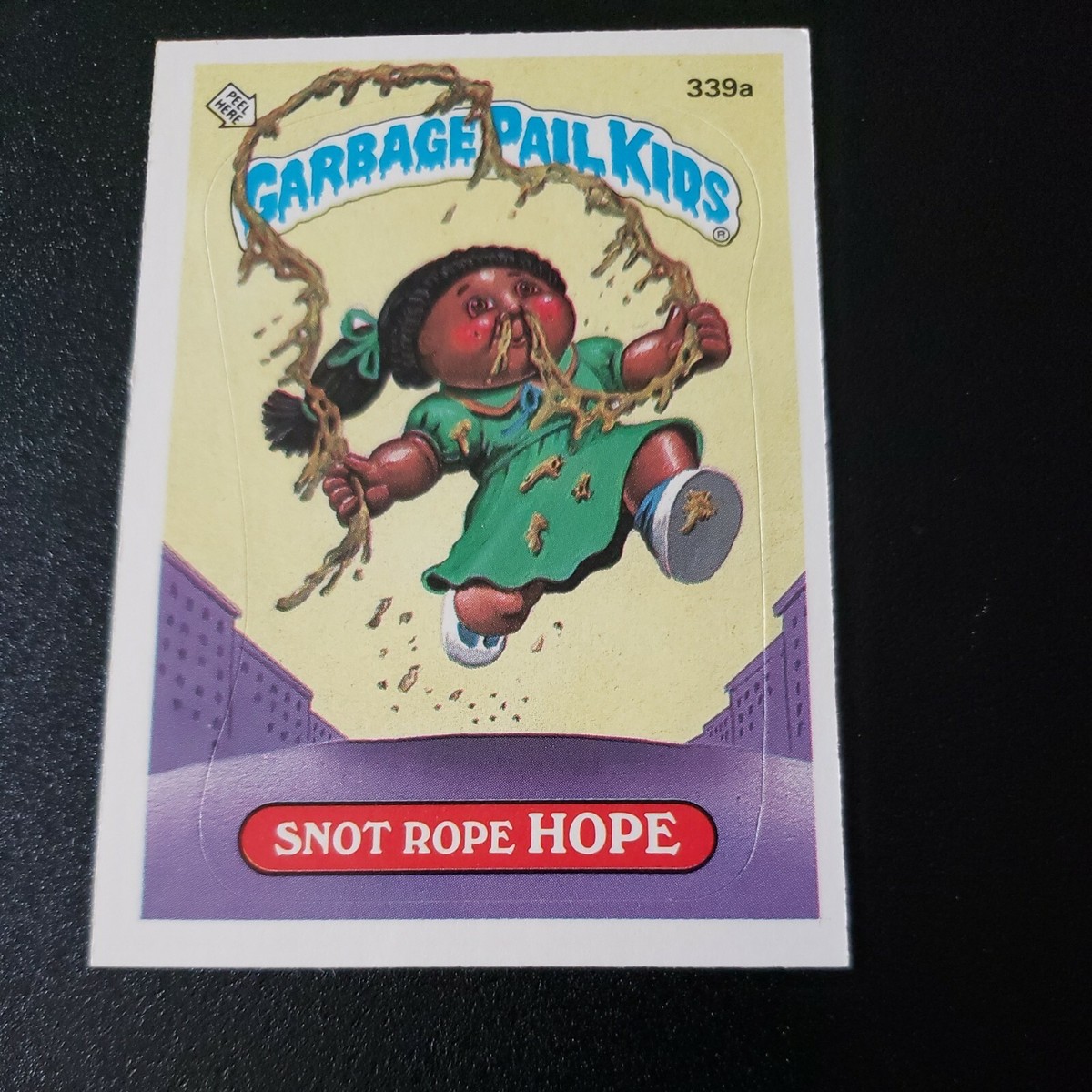 SNOT ROPE HOPE 339a GARBAGE PAIL KIDS 1987 ORIGINAL SERIES 9 GPK
