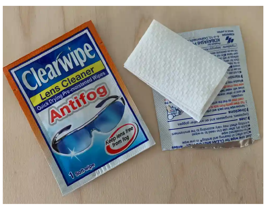 Clearwipe Antifog Lens 60pk Cleaner Glasses Clear Sunglass Microfibre