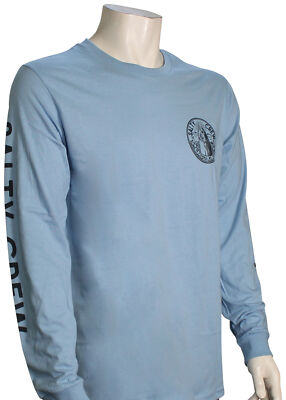 Salty Crew In Fishing We Trust LS T-Shirt - Marine Blue - New