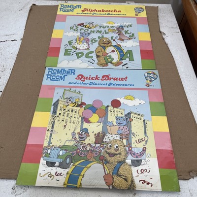 1983 Caedmon ROMPER ROOM Alphabetcha Musical Adventures + Quick Sealed Both