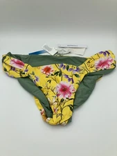 Lucky Brand Womens Reversible Side-Shirred Bikini Swim Bottom Separates Swimsuit