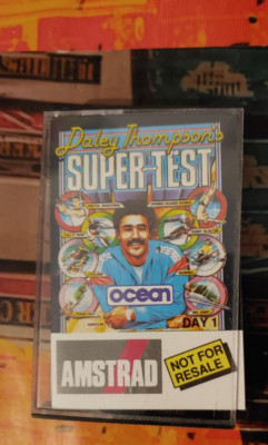 Daley Thompson´s Super-Test 1 (Ocean 1988) Amstrad CPC (Tape, Manual, Box) works