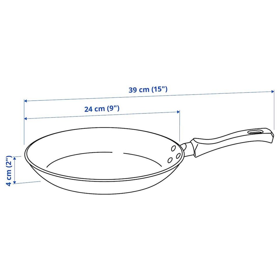 Aluminum NonStick Frying Pan Without Lid28 cm, Induction Hob Fry Pan