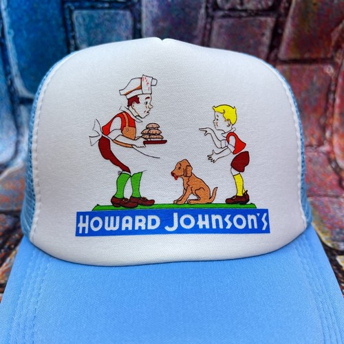 Howard Johnson's Unisex Trucker Hat Blue Snapback Vintage Inspired Logo - Picture 2 of 3