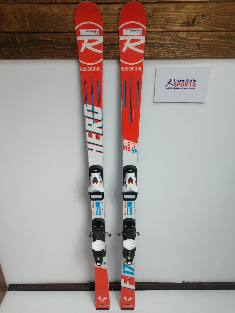 Rossignol Hero FIS GS Pro 151 cm Ski + Look 10 Bindings Winter Fun
