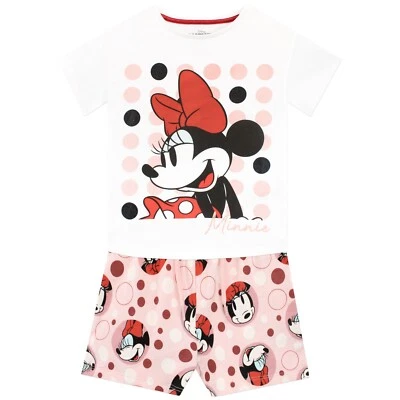 Disney Minnie Mouse Conjunto Top y Corto Niños Niñas Conjunto Ropa de Día Ropa Informal Lunares - Imagen 1 de 4