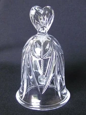 Marquis by Waterford Lead Crystal SWEET MEMORIES Dinner Bell Heart Finial Signed